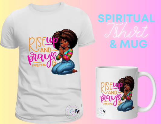 women spiritual t-shirt sets