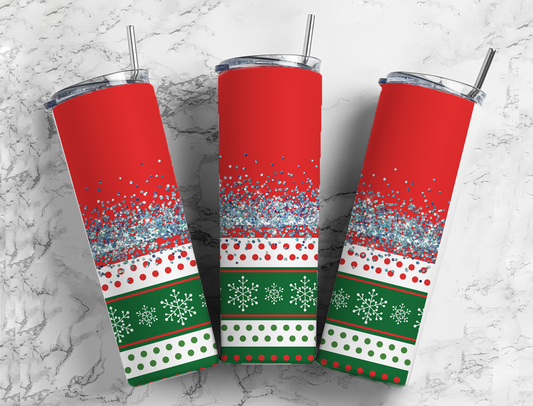 Christmas Red & Green Tumbler