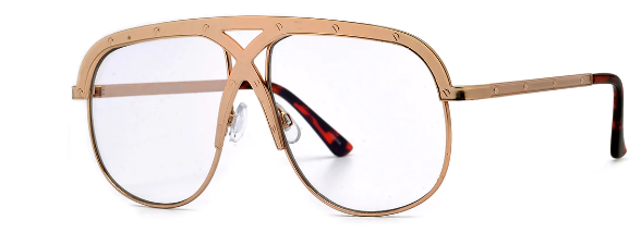 Fashion crossover bridge glasses