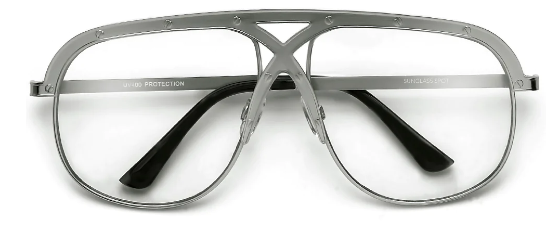 Fashion crossover bridge glasses