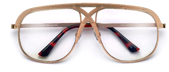 Fashion crossover bridge glasses