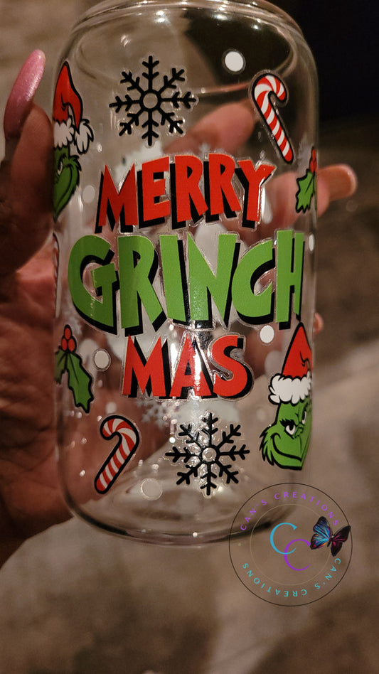 Grinchmas Glass Can